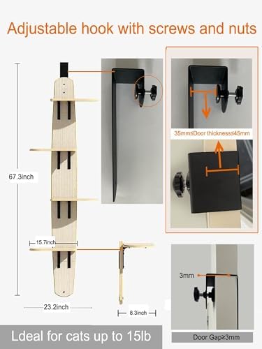 Door Hanging Cat Tree, Door Hanging Cat Shelf - Image 2
