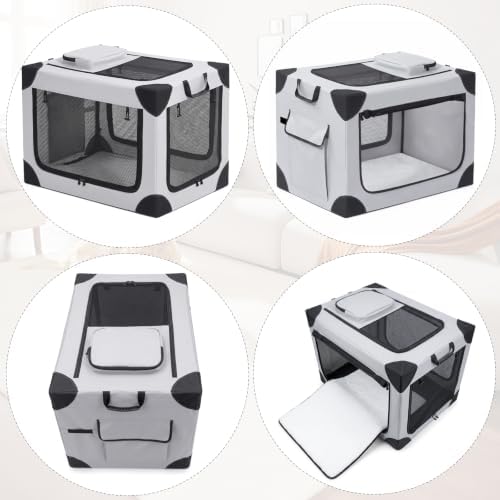 Portable Soft Small Dog Crate Collapsible Pet Travel Kennel S - Image 5