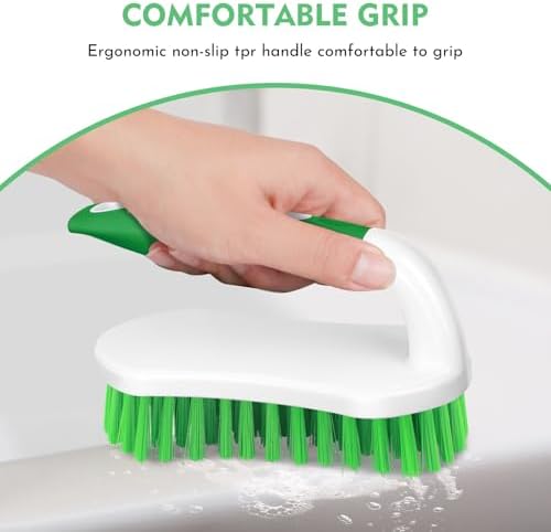 SetSail Scrub Brush, Stiff Bristle Cleaning Scrubber, 4 Pack - Image 3