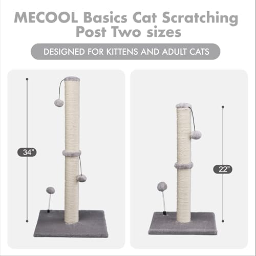 MECOOL Cat Scratching Post Premium Basics Kitten Scratcher Sisal Scratch Posts - Image 6