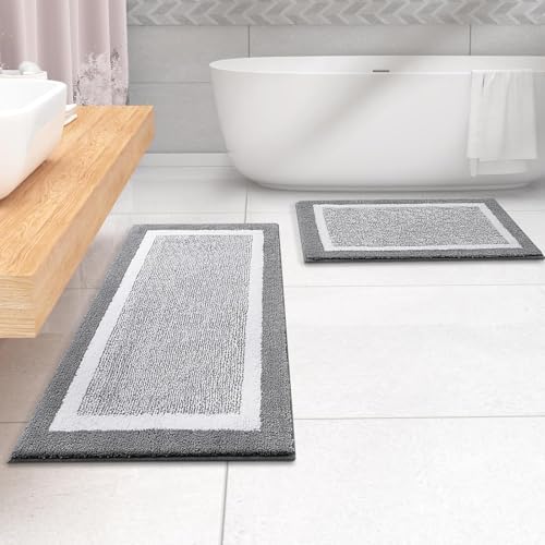 OLANLY Large Bathroom Rugs 44x32, Soft Absorbent Microfiber Bath Rugs - Image 7