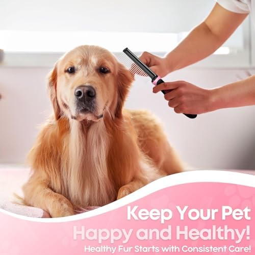 Flexzion Metal Pet Comb for Cats & Dogs - Image 3