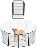 NEWBULIG Dog Playpen Indoor 4 Panels 40 Inch, Metal Outdoor Dog Fence Pen by NEWBULIG