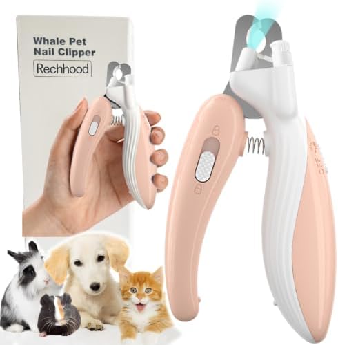 Pet Dog Cat Nail Clippers with Light and Catcher, Safety by Unknown