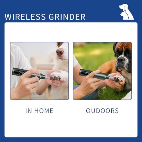 Rechargeable Dog Nail Grinder, 9‑Speed Adjustable Ultra Quiet Electric Pet Nail - Image 5
