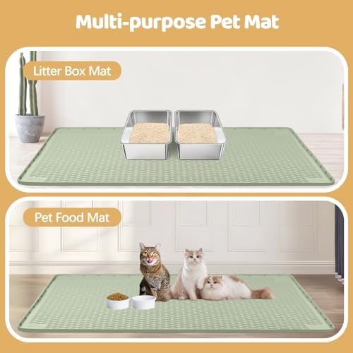 Silicone Cat Litter Mat for Litter Box 57”x40” Large Cat Mat - Image 6
