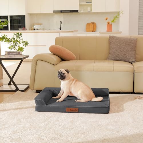 Rainmr Microsuede Dog Bed for Small & Medium Dogs - Image 2