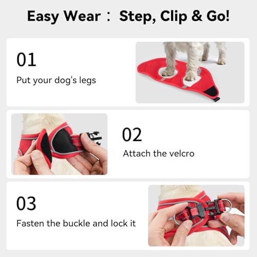 Joytale Step-in Dog Harness, Soft Breathable Mesh - Image 3