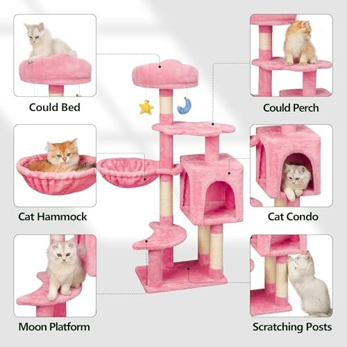 Meecal 43-Inch Small Cat Tree Cute - Image 2