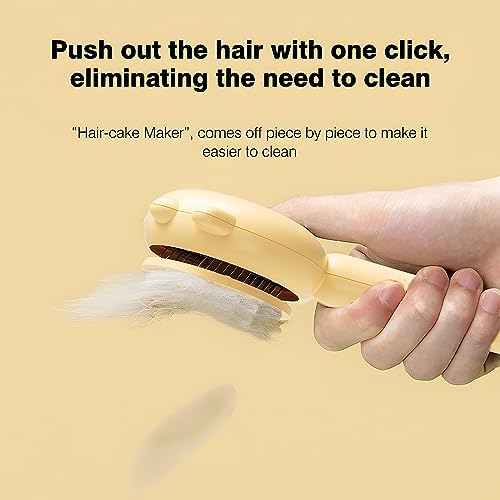 Pet Grooming Brush for Cats and Dogs, Self-Cleaning Sliker Brush for Removes - Image 5