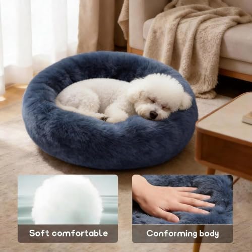 Comfort Donut Dog Bed for Small Dogs, Cat Bed & Pet Bed for Indoor Use - Image 7