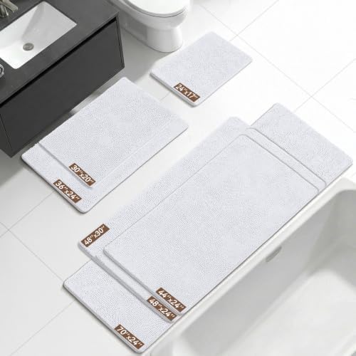 Bcoimo 48x30 Chenille Bath Mat – Non-Slip - Image 2