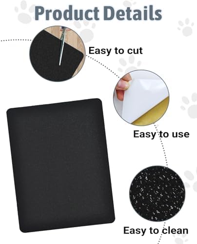 BNOSDM Cat Nail File Scratcher, 6 Pack Replaceable Stickyback Sandpaper - Image 3
