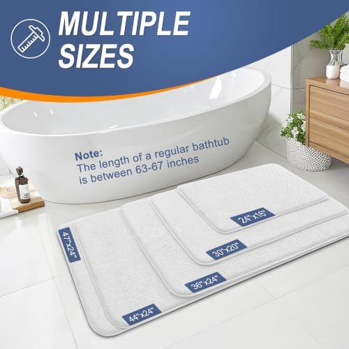 OLANLY Memory Foam Bathroom Runner Rugs 44x24, Absorbent Long Mat - Image 5