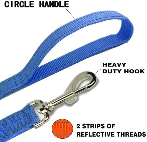Reflective Dog Leash 7Ft /8 Feet Long, 1 Inch Wide, - Image 4