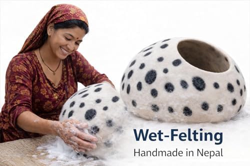 Luxurious Merino Wool Cat Cave - Image 2