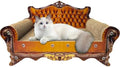 Luxury Cardboard Cat Scratcher Sofa Bed, Couch Shaped Cat Scratching Board by INRLKIT