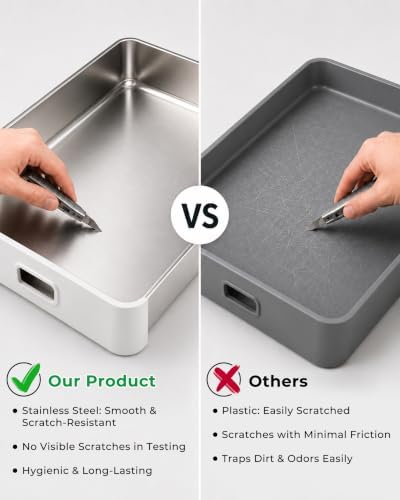 Stainless Steel Cat Litter Box - Image 6