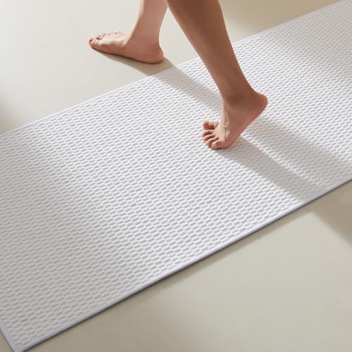 TYUU Bathroom Runner Rug, Long Bath Mat Washable Thin Quick Dry Low Pile by TYUU