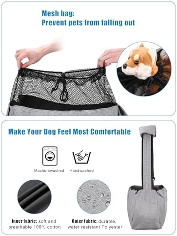 Ownpets XL Dog Sling 15-25lbs, Hands-Free Carrier - Image 3