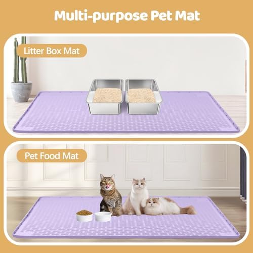 Silicone Cat Litter Mat for Litter Box 50”x35” Large Cat Mat - Image 6