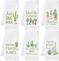 Cactus Potted Kitchen Hand Towels by GROBRO7