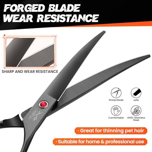 JASON Curved Dog Grooming Scissor - Image 4