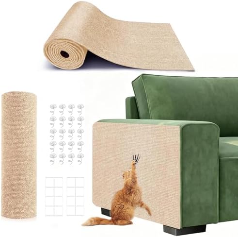 Self-Adhesive Cat Scratching Mat, Couch Protector from Cat Claws by Unknown