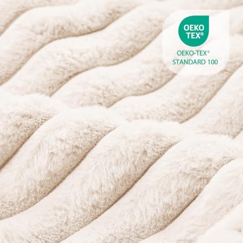 Medium Dog Bed Calming Cat Bed for Indoor Cats 24’’x20’’ Ivory - Image 5