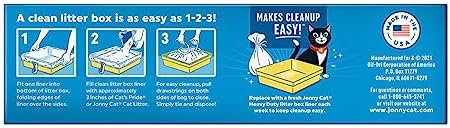 JONNY CAT Litter Box Liners, Heavy Duty Drawstring Liners, 5 Liners per Box - Image 6