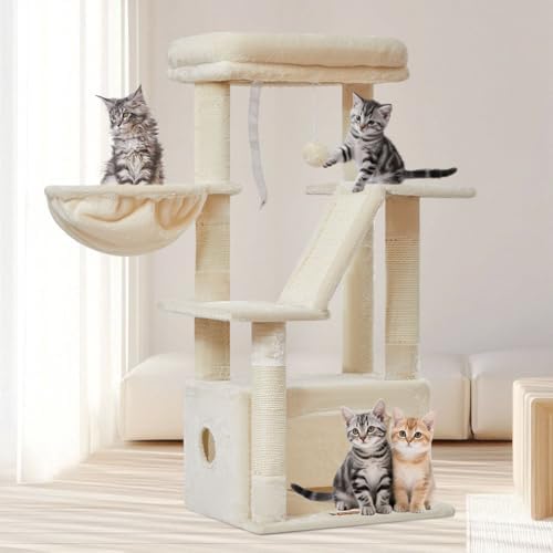 Taoqimiao Cat Tree, 38.5In Cat Tower by Taoqimiao