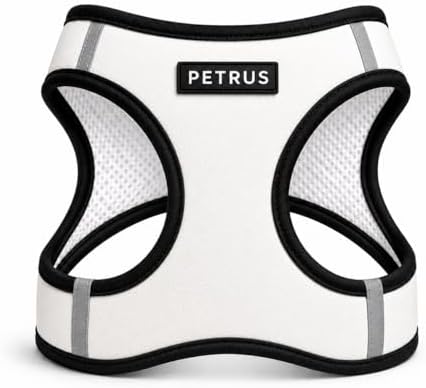 Step in Dog Harness, Lightweight Breathable Mesh Soft Padded Pet Vest, Vegan by PETRUS