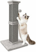 Vertical Cat Scratching Post for Indoor Cats, Sisal Scratch Tower by AGYM