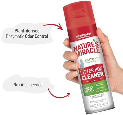 Nature's Miracle Cat Litter Box Cleaner Foam, 17.5 oz - Image 4