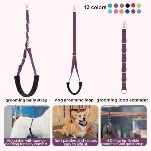 Dog Grooming Belly Band Pet Grooming Supplies 3 Sets Professional Dogs Belly - Image 6