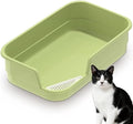 Vealind Extra Large Cat Litter Box High Sided and Low Entry Litter Tray by Vealind