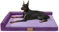Patas Lague Orthopedic Large Dog Bed Washable Pet Sofa Bed 42''X28''Purple by PatasLague
