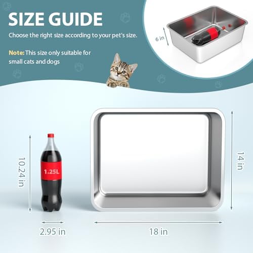 WENBOKMIN Stainless Steel Cat Litter Box - Image 2