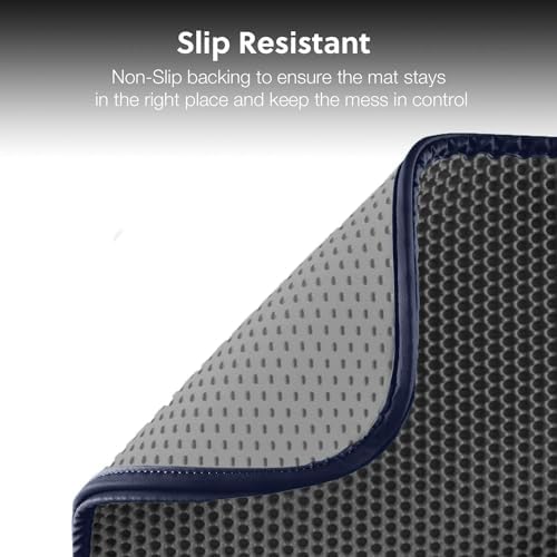 WePet Cat Litter Mat, Kitty Litter Trapping Mat, Honeycomb Double Layer Mats - Image 5