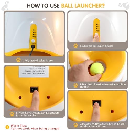 MEKAPLE Automatic Dog Ball Launcher, Dog Ball Thrower - Image 3