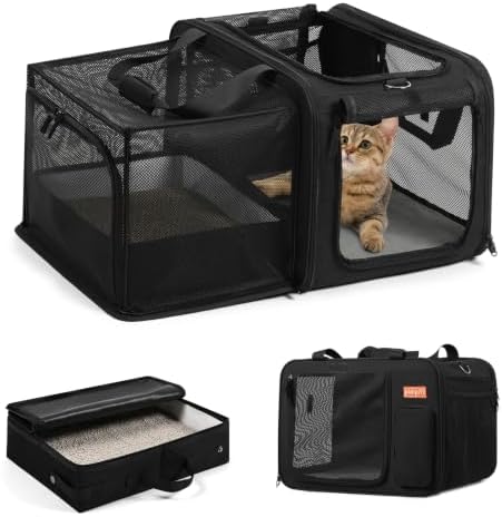 Pidipiti 20x14x14 Expandable car cat Carrier, by pidipiti