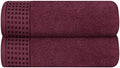 GLAMBURG 100% Cotton 2 Pack Oversized Bath Towel Set 28x55 Inches, Ultra Soft by GLAMBURG