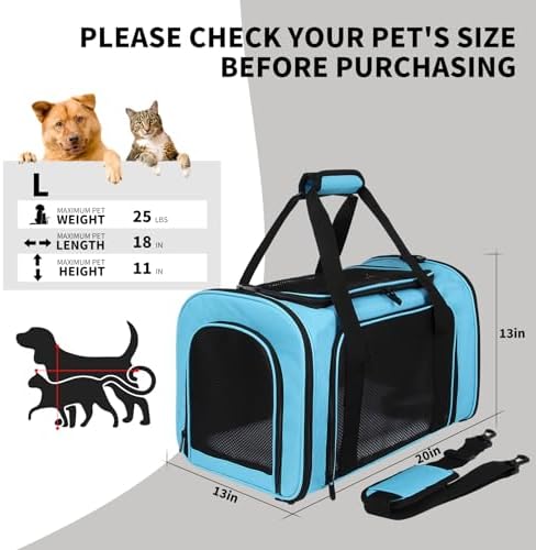 Pet Carriers Soft-Sided Airline Approved Carrier Bag - Image 5