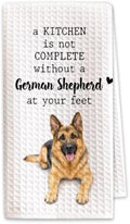 German Shepherd Kitchen Towel, Funny Dog Lover Kitchen Decor by SHESCRZIONU