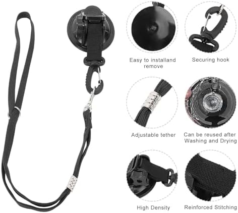Dog Bathing Tether with Suction Cup, Adjustable Grooming Restraint - Image 2