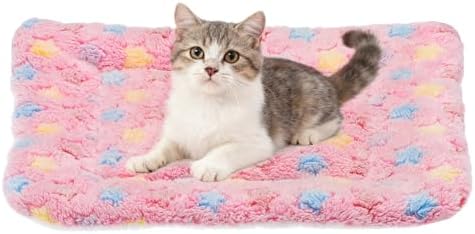 Dog Cat Bed Mat, Soft Coral Fleece Pet Cushion Pad by Unknown