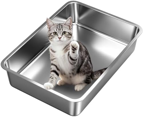 Stainless Steel Cat Litter Box by OneBug