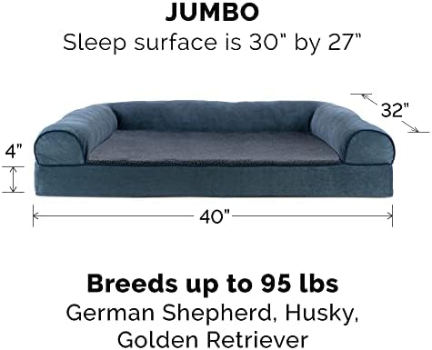 Furhaven Orthopedic Dog Bed for Large Dogs w/ Removable Bolsters & Washable - Image 2