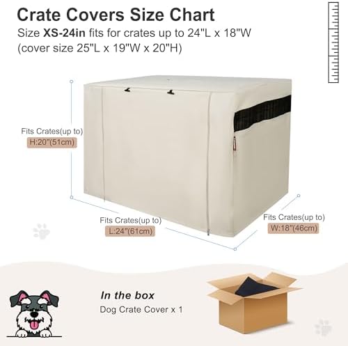HiCaptain 24-Inch Dog Crate Cover - Image 6
