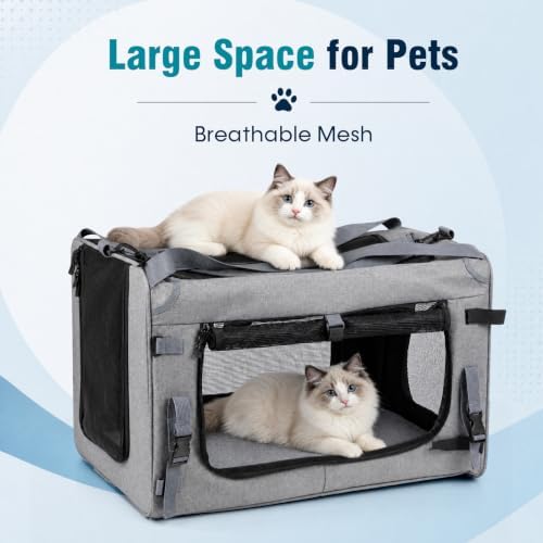 Extra Large Cat Carrier Soft Sided, Portable Small Dog Crate - Image 7